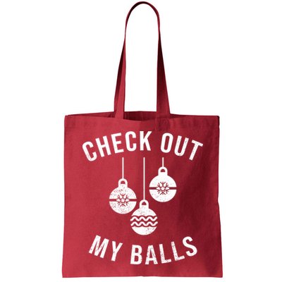 Checkout Out My Balls Funny XMas Christmas Bag
