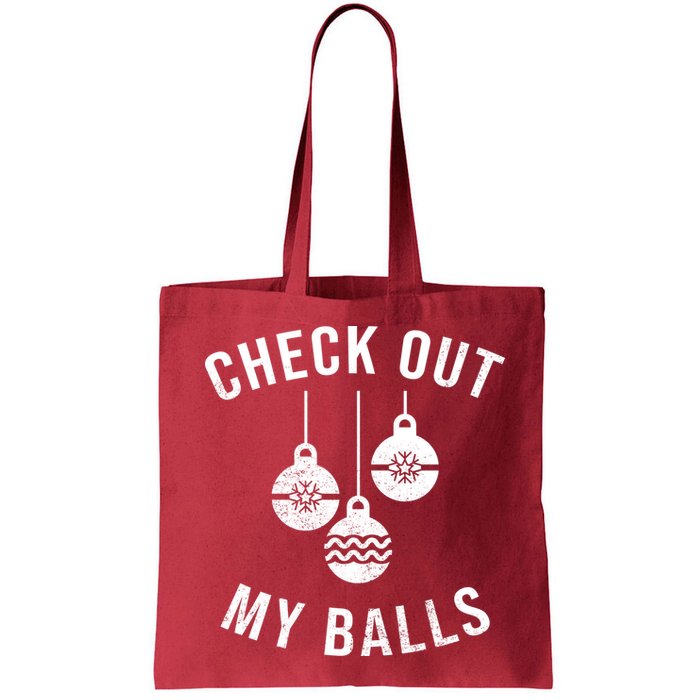Checkout Out My Balls Funny XMas Christmas Bag