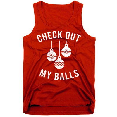 Checkout Out My Balls Funny XMas Christmas Tank Top