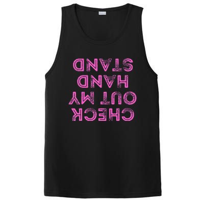 Check Out My Handstand Funny Gymnastics Gift PosiCharge Competitor Tank