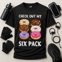Check Out My Six Pack Donut Funny Gym Cooling Performance Crew T-Shirt