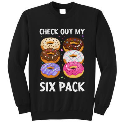 Check Out My Six Pack Donut Funny Gym Tall Sweatshirt