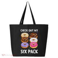 Check Out My Six Pack Donut Funny Gym 25L Jumbo Tote