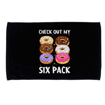 Check Out My Six Pack Donut Funny Gym Microfiber Hand Towel