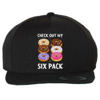 Check Out My Six Pack Donut Funny Gym Wool Snapback Cap