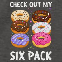 Check Out My Six Pack Donut Funny Gym Vector Backpack