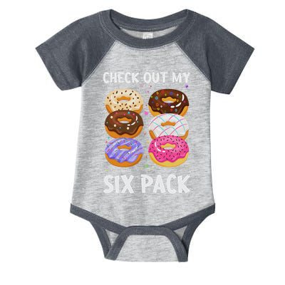 Check Out My Six Pack Donut Funny Gym Infant Baby Jersey Bodysuit