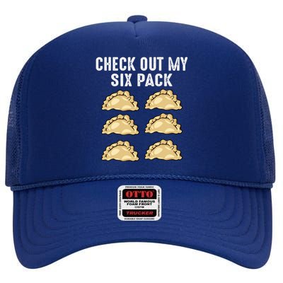 Check Out My Six Pack 6funny Giftpack Polish Pierogi Six Pack Cool Gift High Crown Mesh Back Trucker Hat