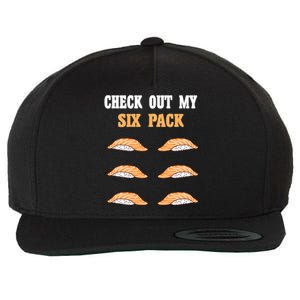 Check Out My Six 6 Pack Ebi Sushi Weightlifting Gift Wool Snapback Cap