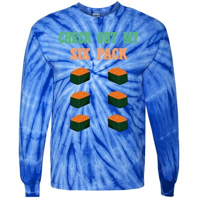 Check Out My Six 6 Pack Ikura Sushi Weightlift 'S 'S Meaningful Gift Tie-Dye Long Sleeve Shirt