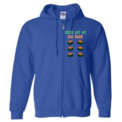 Check Out My Six 6 Pack Ikura Sushi Weightlift 'S 'S Meaningful Gift Full Zip Hoodie