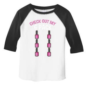 Check Out My Six Pack Nail Polish Gift Toddler Fine Jersey T-Shirt