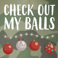 Check Out My Balls Funny Christmas Ornament Legacy Tie Dye Trucker Hat