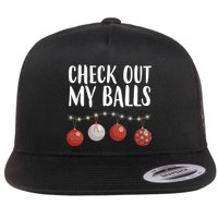 Check Out My Balls Funny Christmas Ornament Flatbill Hat