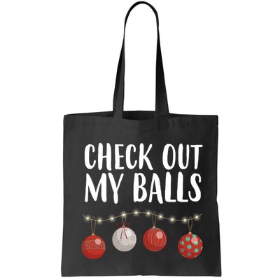 Check Out My Balls Funny Christmas Ornament Bag