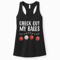 Check Out My Balls Funny Christmas Ornament Womens Tank Top