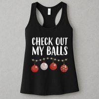 Check Out My Balls Funny Christmas Ornament Womens Tank Top