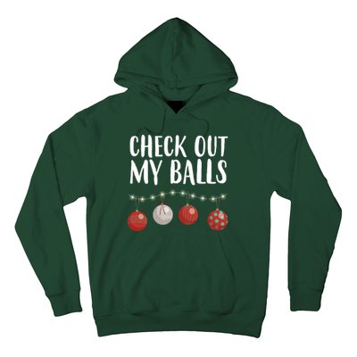 Check Out My Balls Funny Christmas Ornament Hoodie