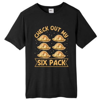 Check Out My Six Pack Design Pierogi Lover Gift Tall Fusion ChromaSoft Performance T-Shirt