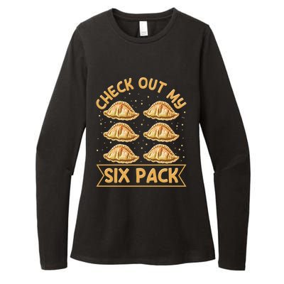 Check Out My Six Pack Design Pierogi Lover Gift Womens CVC Long Sleeve Shirt