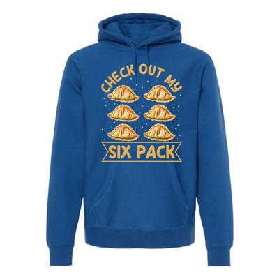 Check Out My Six Pack Design Pierogi Lover Gift Premium Hoodie