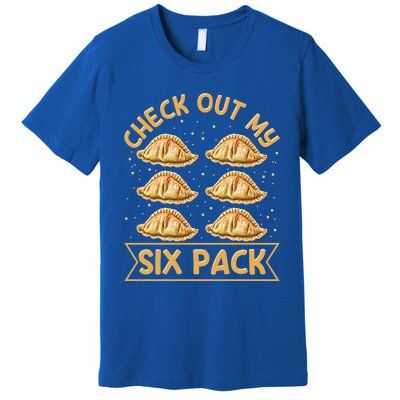 Check Out My Six Pack Design Pierogi Lover Gift Premium T-Shirt