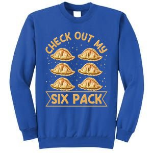 Check Out My Six Pack Design Pierogi Lover Gift Tall Sweatshirt