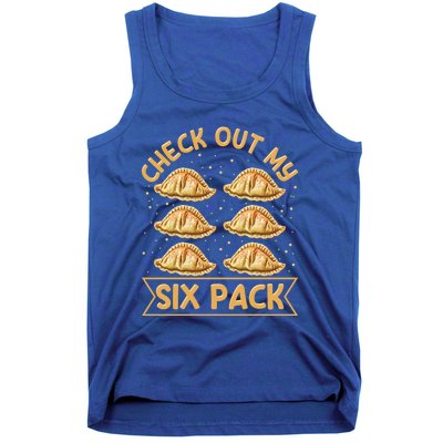 Check Out My Six Pack Design Pierogi Lover Gift Tank Top