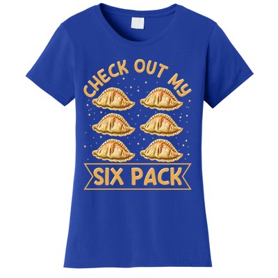 Check Out My Six Pack Design Pierogi Lover Gift Women's T-Shirt