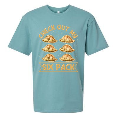 Check Out My Six Pack Design Pierogi Lover Gift Sueded Cloud Jersey T-Shirt