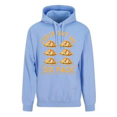 Check Out My Six Pack Design Pierogi Lover Gift Unisex Surf Hoodie