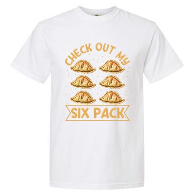 Check Out My Six Pack Design Pierogi Lover Gift Garment-Dyed Heavyweight T-Shirt