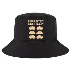 Check Out My Six Pack Funny Dumplings Polish Food Pierogi Gift Cool Comfort Performance Bucket Hat