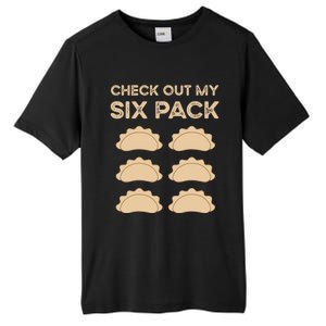 Check Out My Six Pack Funny Dumplings Polish Food Pierogi Gift Tall Fusion ChromaSoft Performance T-Shirt