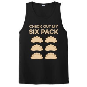 Check Out My Six Pack Funny Dumplings Polish Food Pierogi Gift PosiCharge Competitor Tank