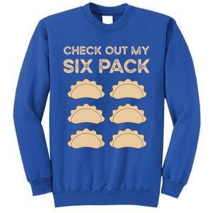 Check Out My Six Pack Funny Dumplings Polish Food Pierogi Gift Sweatshirt