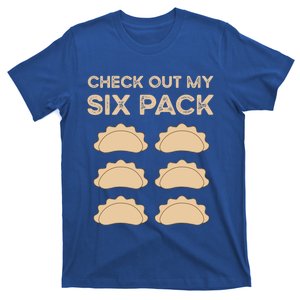 Check Out My Six Pack Funny Dumplings Polish Food Pierogi Gift T-Shirt