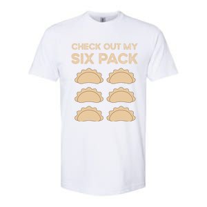 Check Out My Six Pack Funny Dumplings Polish Food Pierogi Gift Softstyle CVC T-Shirt