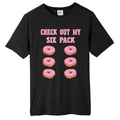 Check Out My Six 6 Pack Strawberry Donut Weightlifting Meaningful Gift Tall Fusion ChromaSoft Performance T-Shirt