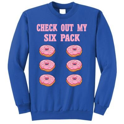 Check Out My Six 6 Pack Strawberry Donut Weightlifting Meaningful Gift Sweatshirt