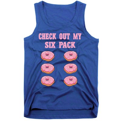 Check Out My Six 6 Pack Strawberry Donut Weightlifting Meaningful Gift Tank Top