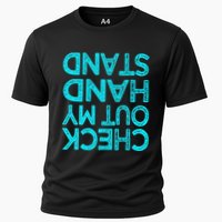Check Out My Handstand Funny Gymnastics Gift Cooling Performance Crew T-Shirt