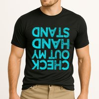 Check Out My Handstand Funny Gymnastics Gift Cooling Performance Crew T-Shirt