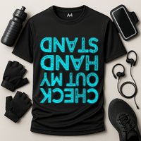 Check Out My Handstand Funny Gymnastics Gift Cooling Performance Crew T-Shirt