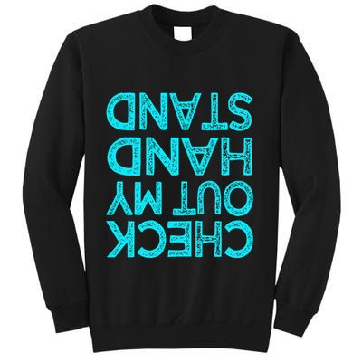 Check Out My Handstand Funny Gymnastics Gift Sweatshirt