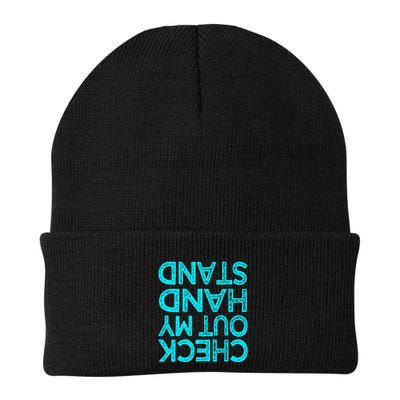 Check Out My Handstand Funny Gymnastics Gift Beanie
