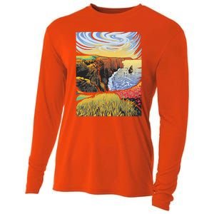 Cliffs Of Moher Landscape Nature Cooling Performance Long Sleeve Crew