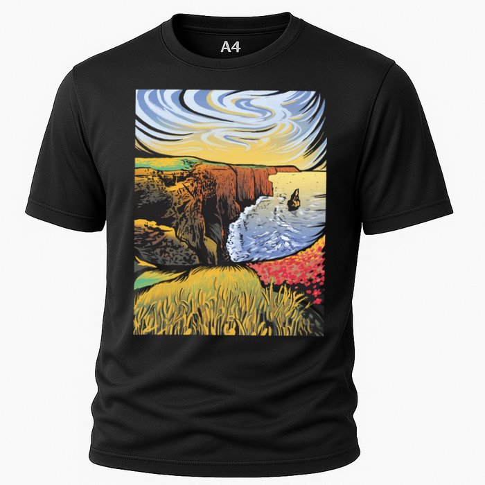 Cliffs Of Moher Landscape Nature Performance Shirt