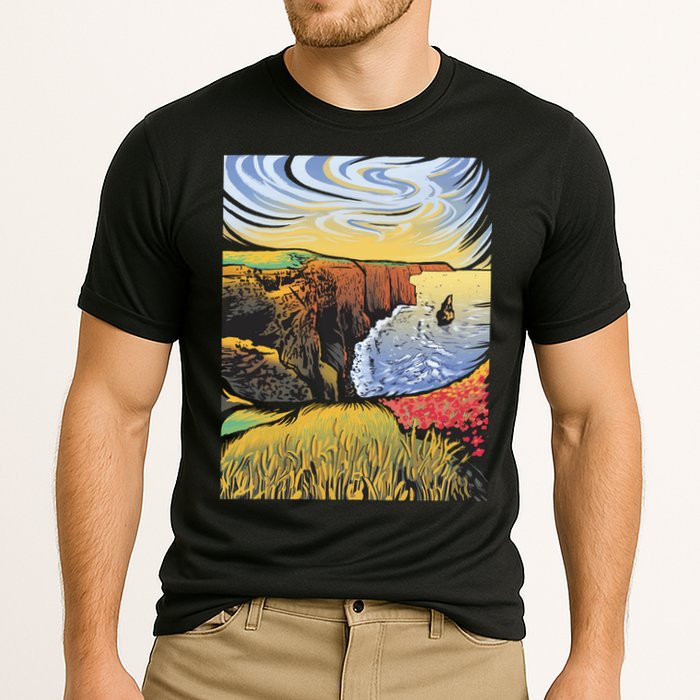 Cliffs Of Moher Landscape Nature Performance Shirt