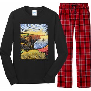 Cliffs Of Moher Landscape Nature Long Sleeve Pajama Set